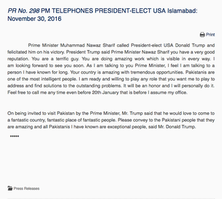 Illustration for article titled These Are Real Notes From A Real Conversation Between Donald Trump And The Prime Minister Of Pakistan